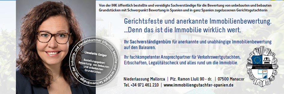 Bauen und Wohnen Mallorca - Gutachterin und Sachverständige Lilo Geiger 